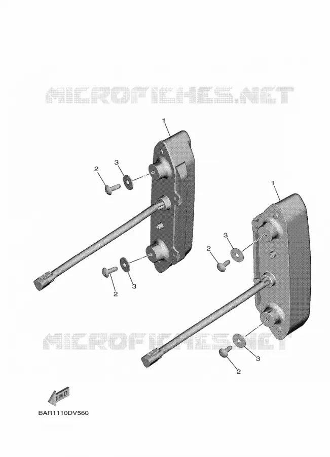 FEU ARRIERE Yamaha SIDE BY SIDE 850 2022 WOLVERINE  YX85FPSN / YXF850ES