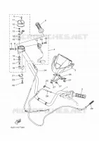 GUIDON ET CABLES pour Yamaha KODIAK 450 de 2022