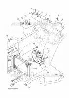 RADIATEUR / DURITES pour Yamaha KODIAK 450 de 2022