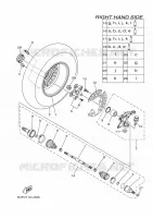 ROUE AVANT 2 pour Yamaha GRIZZLY 700 EPS de 2022