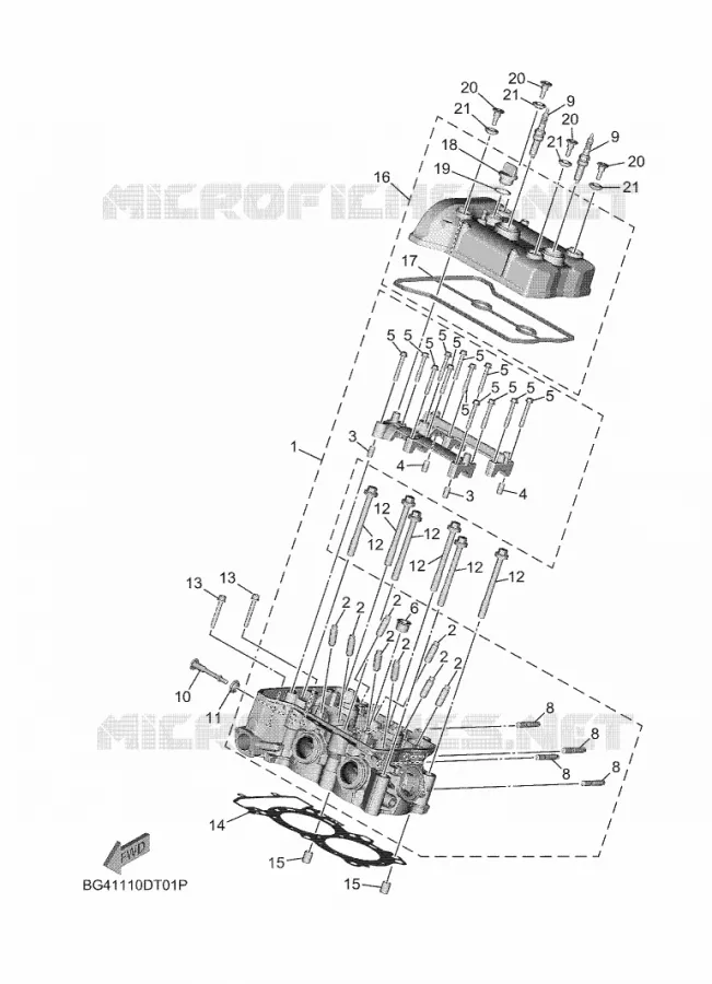 CYLINDRE Yamaha SIDE BY SIDE 850 2021 WOLVERINE  YX85FPAM / YXF850E