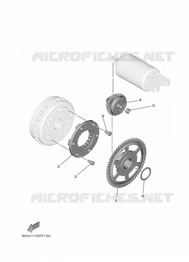 EMBRAYAGE DE DEMARREUR Yamaha SIDE BY SIDE 850 2021 WOLVERINE  YX85FPAM / YXF850E