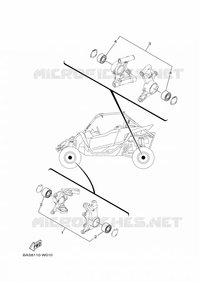 KIT PIECES D'ENTRETIEN Yamaha SIDE BY SIDE 1000 2021 YXZ  YX10ZXPSM / YXZ1000ETS