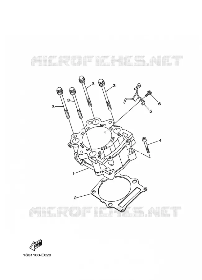 CYLINDRE Yamaha QUAD 700 2021 RAPTOR  YF70RSM / YFM700R