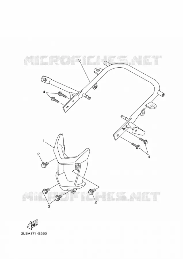 PARE CHOCS Yamaha QUAD 700 2021 RAPTOR  YF70RSM / YFM700R