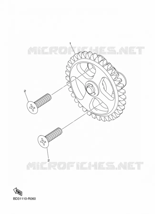 POMPE A HUILE Yamaha QUAD 50 2021 YFZ  YF05ZM