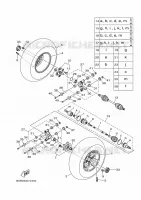 ROUE ARRIERE pour Yamaha KODIAK 700 de 2020