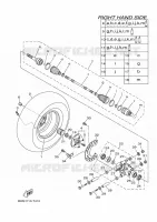 ROUE ARRIERE 2 pour Yamaha VIKING VI EPS de 2020