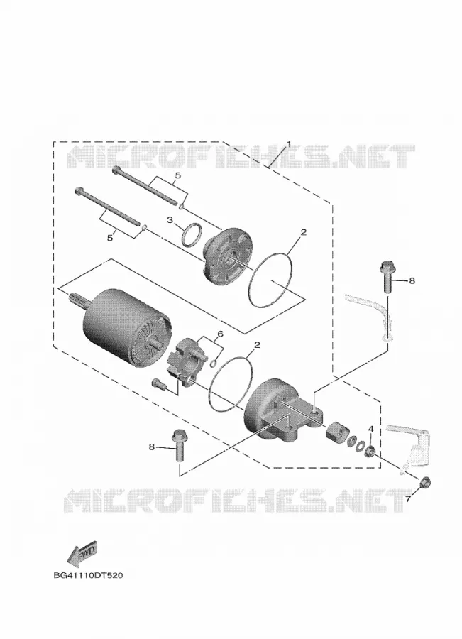 DEMARREUR Yamaha SIDE BY SIDE 850 2020 WOLVERINE  YX85FPSL / YXF850ES