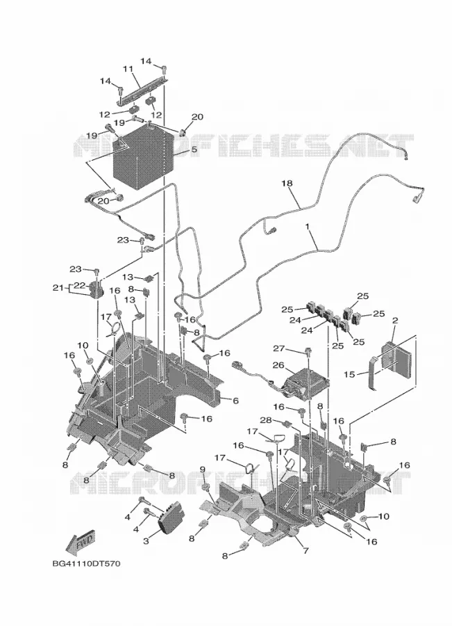 PARTIE ELECTRIQUE 2 Yamaha SIDE BY SIDE 850 2020 WOLVERINE  YX85FPSL / YXF850ES