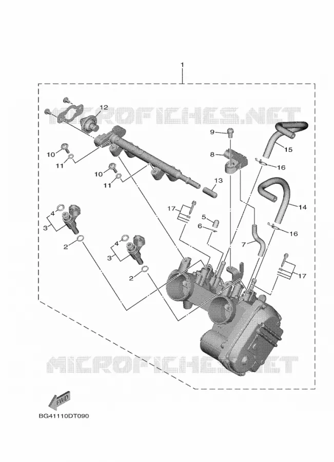 BOITIER PAPILLON INJECTION Yamaha SIDE BY SIDE 850 2020 WOLVERINE  YX85FPACL / YXF850E