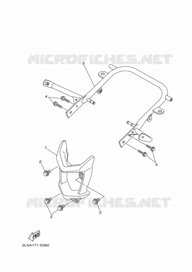 PARE CHOCS Yamaha QUAD 700 2020 RAPTOR  YF70RSL / YFM700R