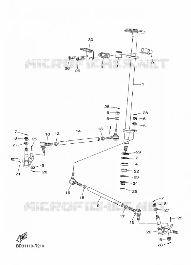 DIRECTION Yamaha QUAD 90 2020 RAPTOR  YF09RL / YFM90R