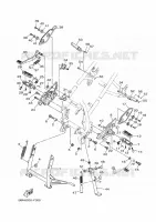 SUPPORT / REPOSE PIEDS pour Yamaha FZ 25 de 2025