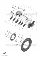 ETRIER DE FREIN AR pour Yamaha R9 35KW A2 de 2025
