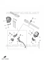 COMMODO / LEVIER pour Yamaha R9 35KW A2 de 2025