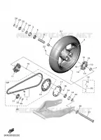 ROUE ARRIERE pour Yamaha R9 35KW A2 de 2025