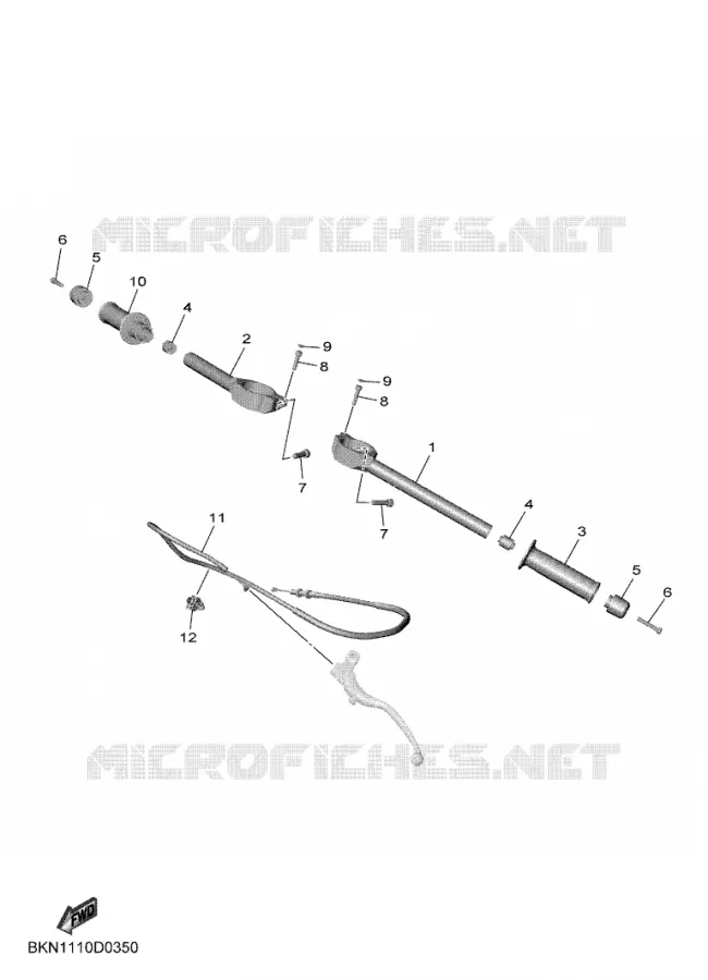 GUIDON ET CABLES Yamaha MOTO 900 2025 R9  YZF890-U