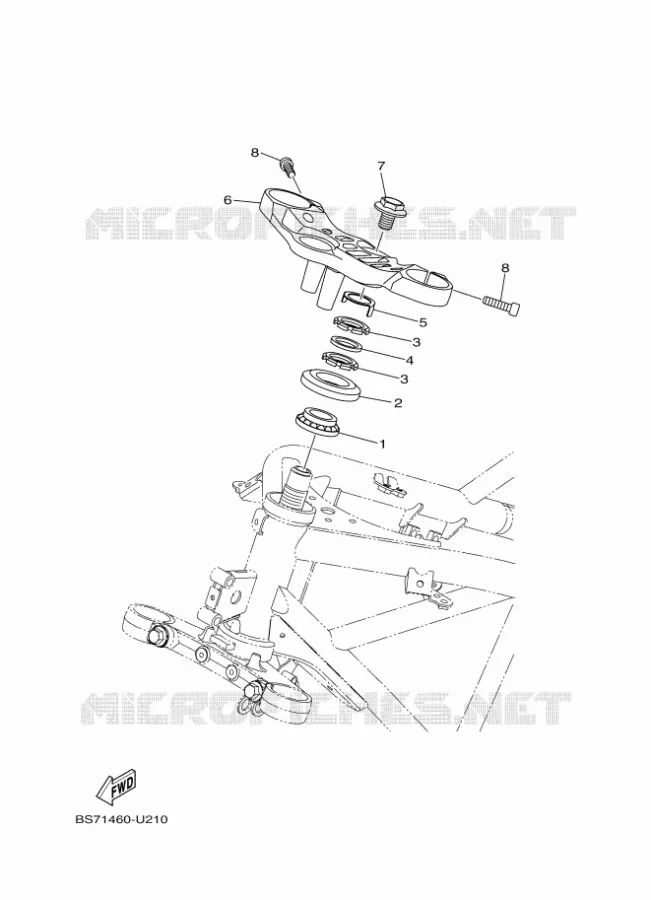 DIRECTION Yamaha MOTO 300 2025 R3  YZF320-A