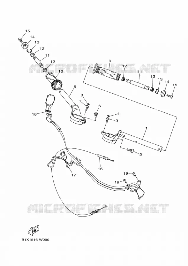 GUIDON ET CABLES Yamaha MOTO 300 2025 R3  YZF320-A