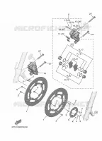 ETRIER DE FREIN AVANT pour Yamaha MT-09 A2 35KW de 2025