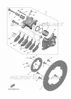 ETRIER DE FREIN AR pour Yamaha MT-09 A2 35KW de 2025