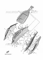 COUVERCLE LATERAL pour Yamaha MT-09 A2 35KW de 2025