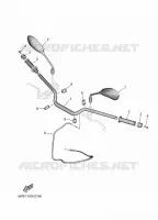 GUIDON ET CABLES pour Yamaha MT-09 A2 35KW de 2025