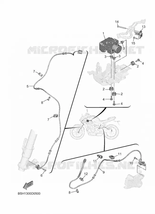 PIECES ELECTRIQUE 4 Yamaha MOTO 700 2025 MT  MTN690-S