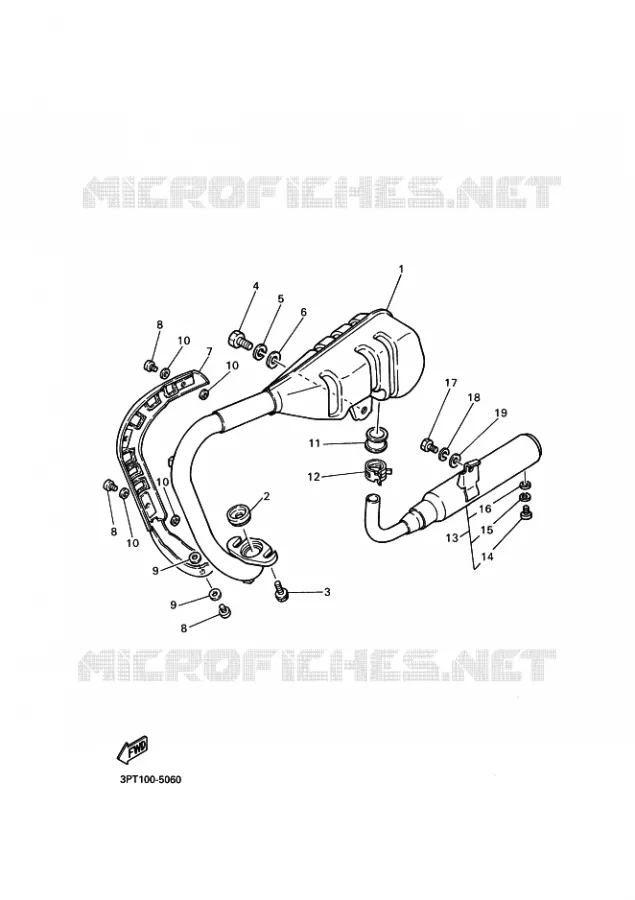 ECHAPPEMENT Yamaha MOTO 50 2025 PW  PW50