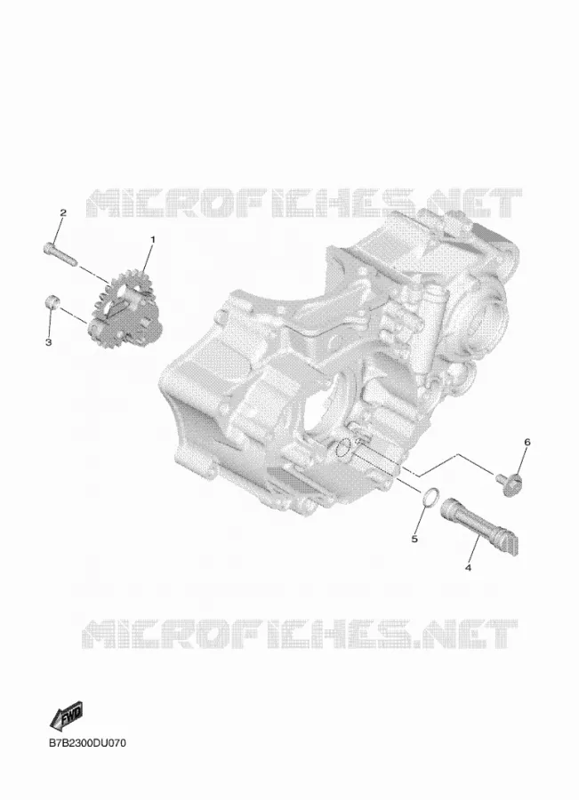POMPE A HUILE Yamaha MOTO 250 2025 YZF  YZ250F