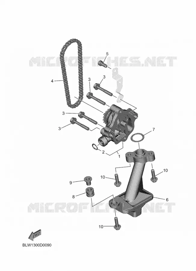 POMPE A HUILE Yamaha MOTO 700 2025 TENERE  XTZ690-U