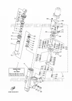 MOTEUR DE SYSTEME D'INCLINAISON 1 pour Yamaha 40V Electric Starter, Remote Control, Power Trim & Tilt, Oil injection, Shaft 15