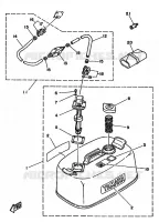ALIMENTATION CARBURANT 2 pour Yamaha 50D 2 Stroke de 1990