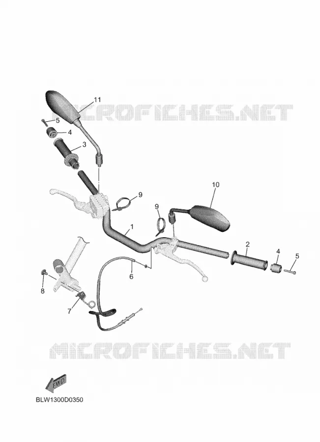 GUIDON ET CABLES Yamaha MOTO 700 2025 MT  MTN690