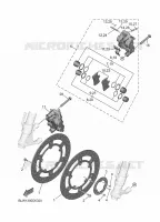 ETRIER DE FREIN AVANT pour Yamaha MT-07 35KW A2 de 2025