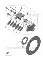ETRIER DE FREIN ARRIERE pour Yamaha MT-07 35KW A2 de 2025
