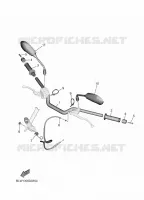 GUIDON ET CABLES pour Yamaha MT-07 35KW A2 de 2025