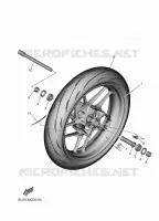 ROUE AVANT pour Yamaha MT-07 35KW A2 de 2025