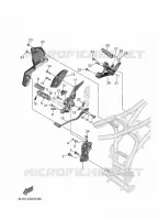 SUPPORT / REPOSE PIEDS 2 pour Yamaha MT-07 35KW A2 de 2025