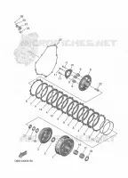 EMBRAYAGE DE DEMARREUR pour Yamaha MT-07 35KW A2 de 2025