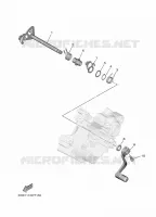 AXE DE SELECTEUR / PEDALE pour Yamaha YZ 65 de 2025