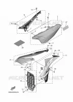 COUVERCLE LATERAL pour Yamaha YZ 65 de 2025