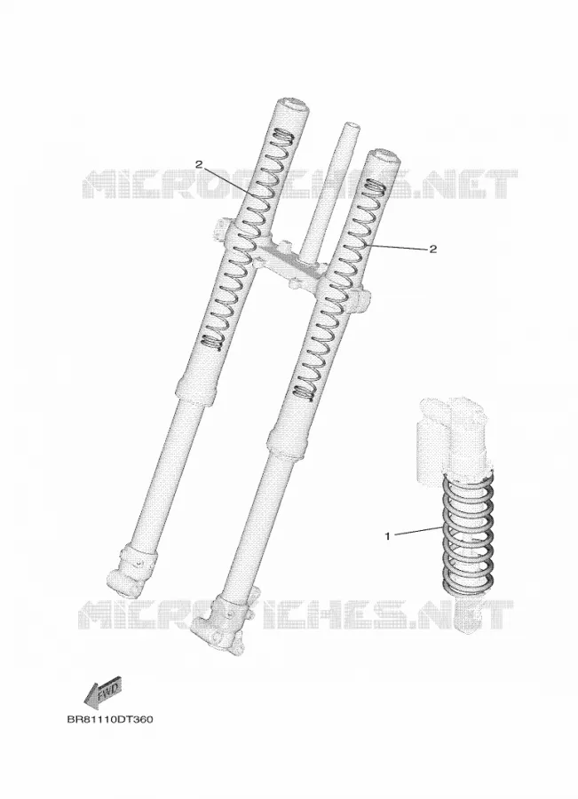 PIÈCES OPTIONNELLES Yamaha MOTO 65 2025 YZ  YZ65