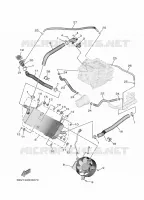RADIATEUR / DURITES pour Yamaha TMAX 560 de 2025