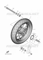 ROUE AVANT pour Yamaha TMAX 560 de 2025