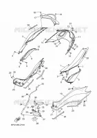 COUVERCLE LATERAL pour Yamaha NMAX 125 TECH MAX de 2025