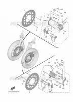 ETRIER DE FREIN AVANT pour Yamaha TRICITY 300 de 2025