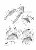 GARDE BOUE pour Yamaha TRICITY 300 de 2025
