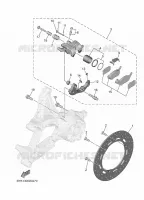 ETRIER DE FREIN AR pour Yamaha TRICITY 300 de 2025